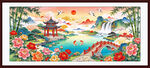 中堂国风山水吉祥装饰画