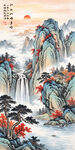 玄关山水画