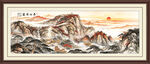 五岳独尊泰山山水画