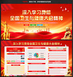 全国卫生与健康大会展板