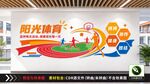 阳光体育校园文化墙