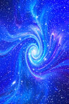 星空旋涡宇宙星系竖版高清图