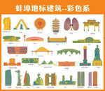 蚌埠彩色地标建筑合集