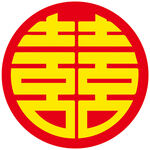 圆形双喜字传统图案