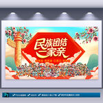 民族团结文化墙