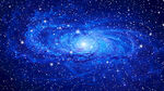蓝色唯美星空