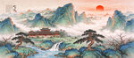 宋式青绿千里江山图