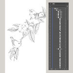 白描黄鹂枇杷线稿