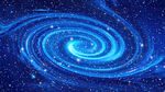 蓝色旋涡星空