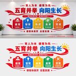 五育并举文化墙