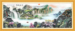酒店大堂山水画