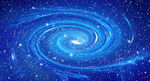 蓝色宇宙星空漩涡