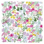 清新碎花植物方巾图案