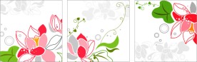 装饰画 无框画 花纹 粉色
