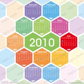 2010年矢量日历