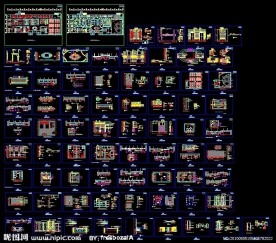 休闲酒店装修设计施工图