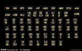 装饰墙及酒架造型立面图