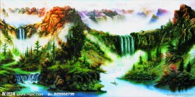 无框画 风景 装饰画