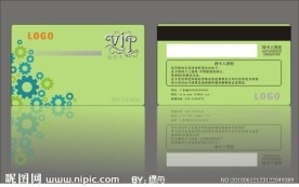 贵宾卡模板 vip卡设计模板 机械背景素材 机械设备卡类素材