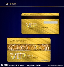 VIP卡模板
