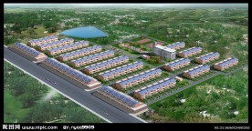 小区鸟瞰 新农村