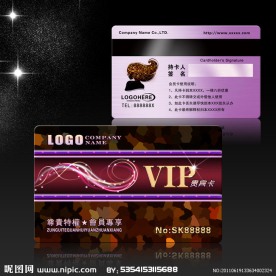 美容美发VIP卡模板
