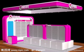 哎呀呀展柜效果图