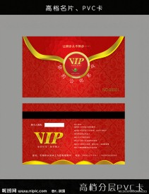 酒店vip名片模版