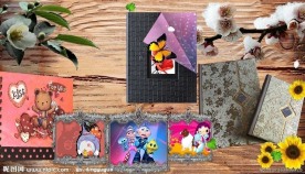 极酷手翻式感应相册及旋转相册