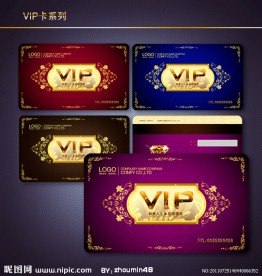 尊贵华丽VIP卡模板