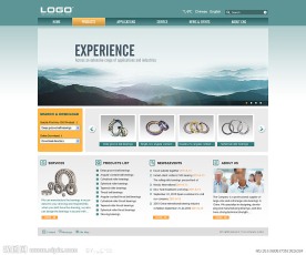 轴承企业网页模板PSD(无网页文件)