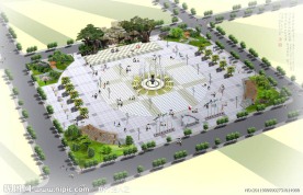 广场景观效果图方案