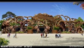 古树大门景观方案