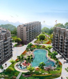 小区泳池景观效果图方案