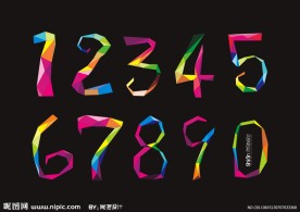 时尚数字艺术字设计