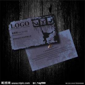 灰紫色 街舞培训班名片设计