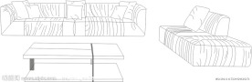 沙发CDR线条图