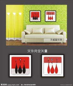 黑白花卉 无框画