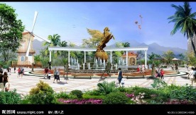 居住区景观效果图