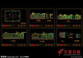 广东省档案馆2楼礼品展施工图