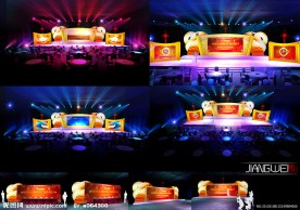 中国风舞台模型