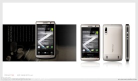 智能触屏手机 橙灰色