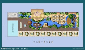生态园彩色平面图