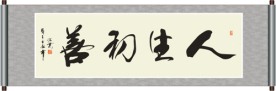 人生初善书法