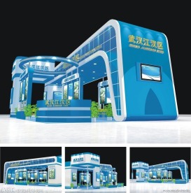 展台搭建设计(3D设计模型)展示模型