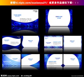 蓝色名片