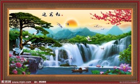 山水风景 迎客松