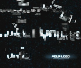 三维变形金刚空间震动出字效果片头