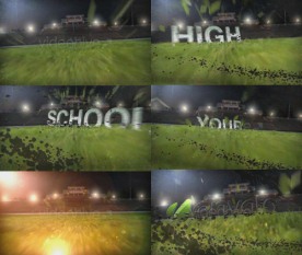 足球片头绿茵场操场草地片头