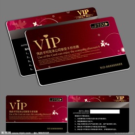 时尚精美VIP会员卡模板